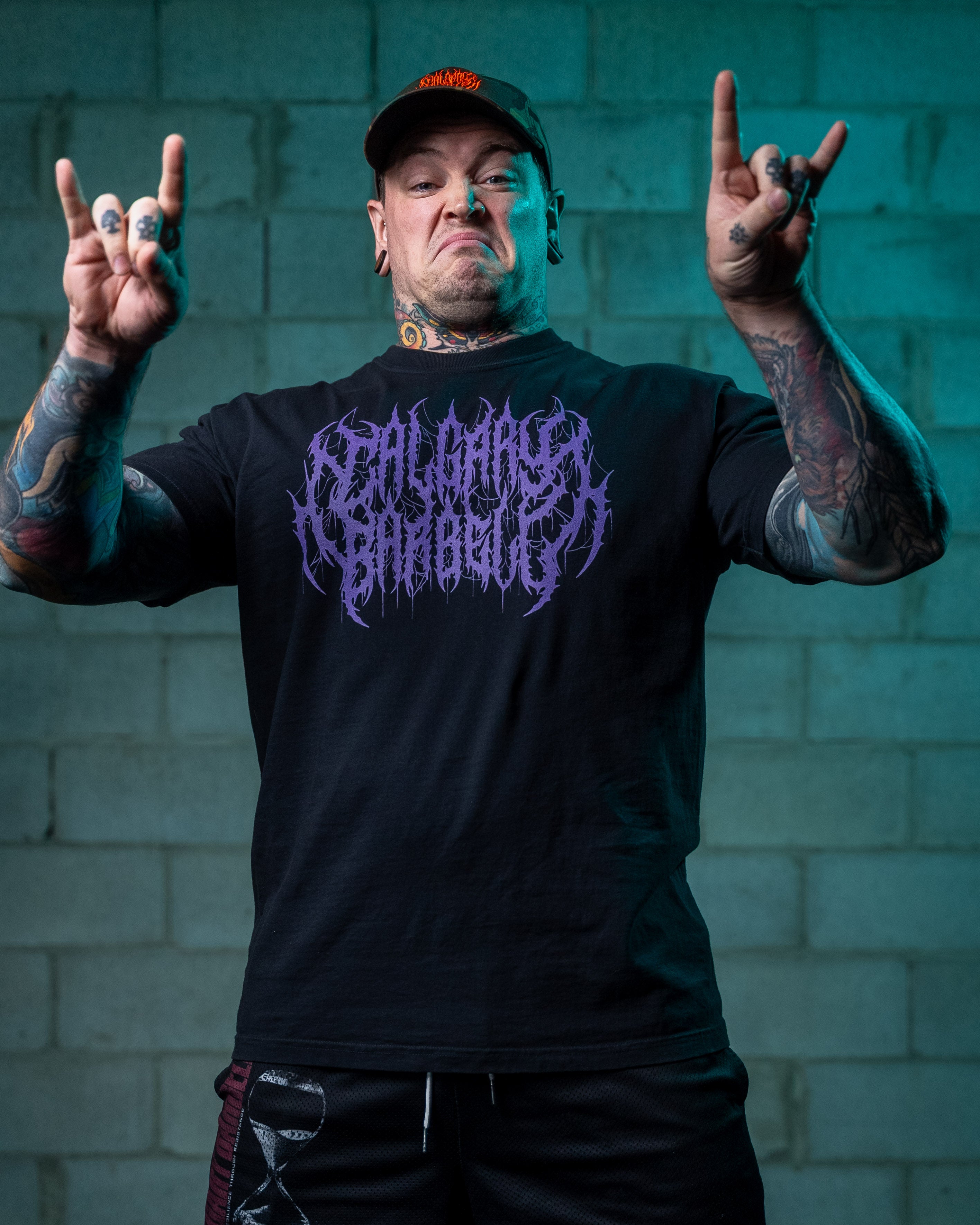 CBB Metal Logo Tee - Black/Purple