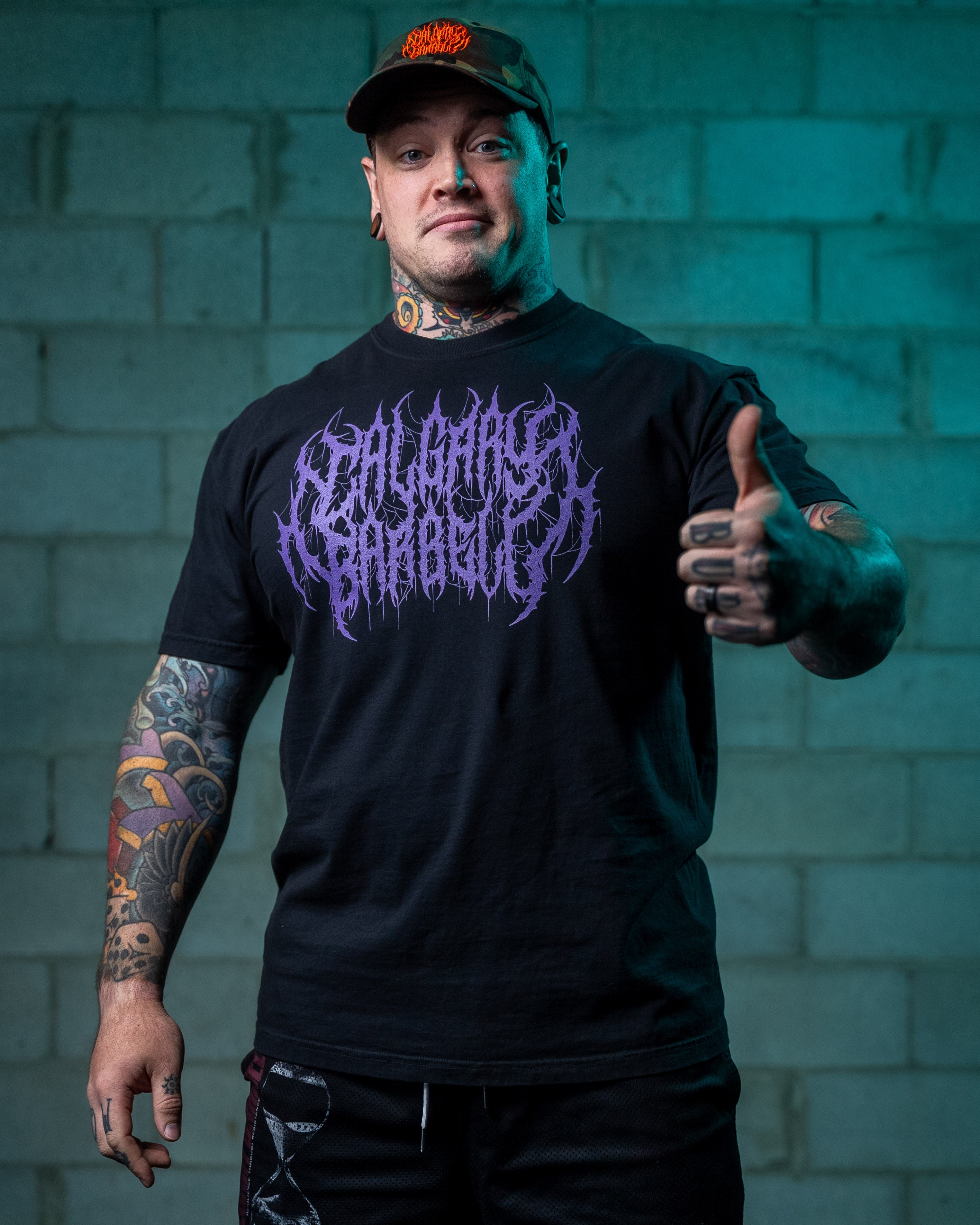 CBB Metal Logo Tee - Black/Purple