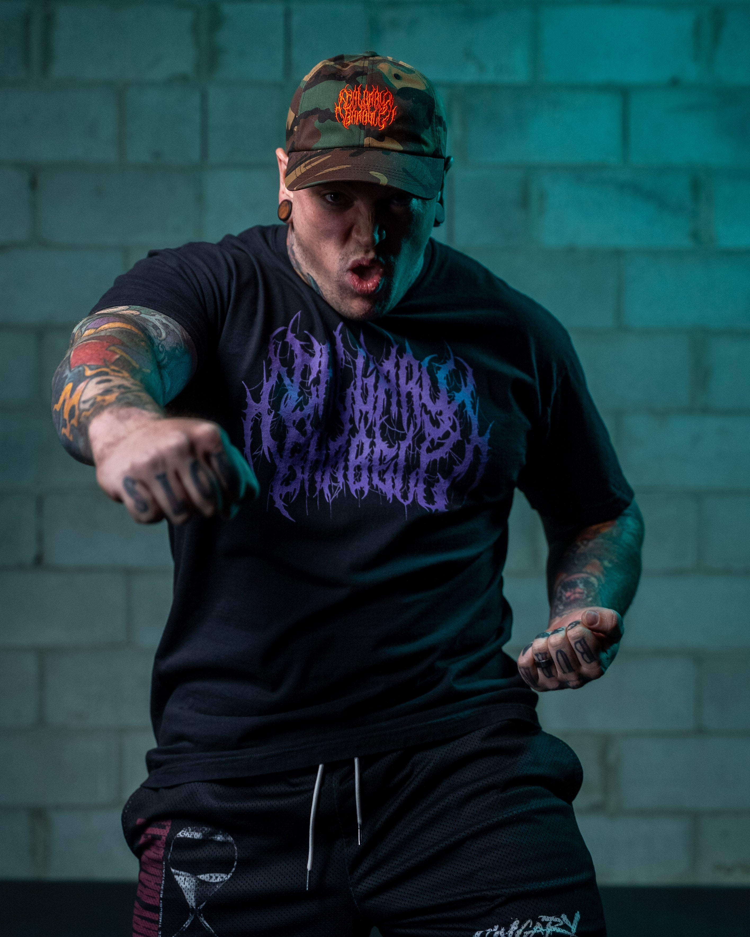 CBB Metal Logo Tee - Black/Purple