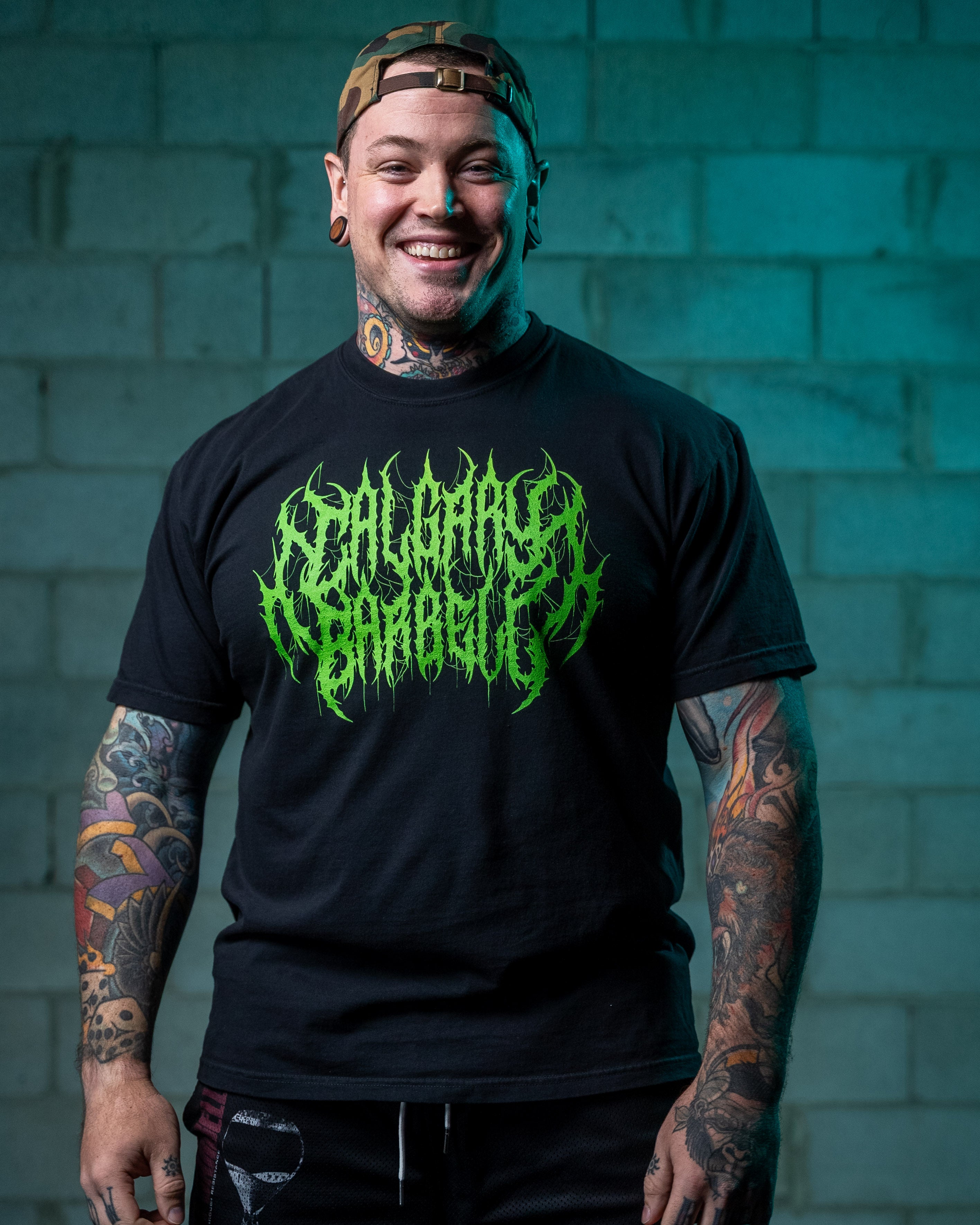 CBB Metal Logo Tee - Black/Green